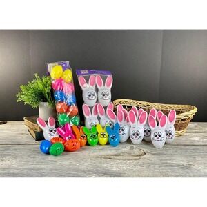 33pc Easter Bunny Egg Candy Containers Sun Hill 1995 Vintage‎